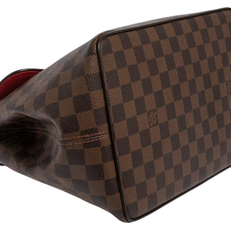 Pre Owned Louis Vuitton Damier Ebene Canvas Bergamo MM Bag