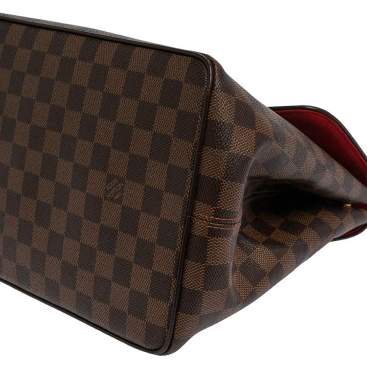 Pre Owned Louis Vuitton Damier Ebene Canvas Bergamo MM Bag