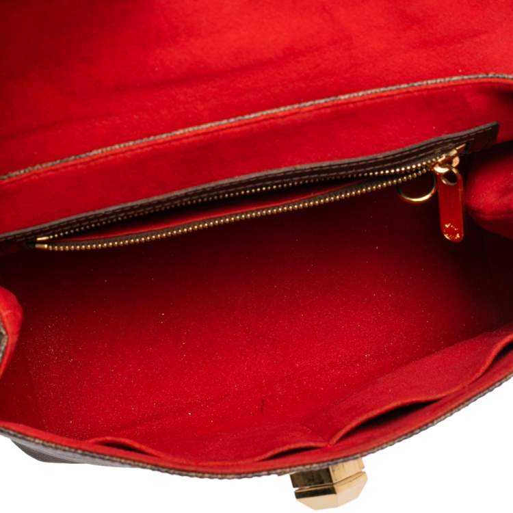 Pre Owned Louis Vuitton Damier Ebene Canvas Bergamo MM Bag