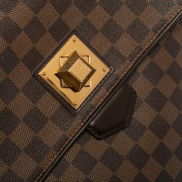 Pre Owned Louis Vuitton Damier Ebene Canvas Bergamo MM Bag