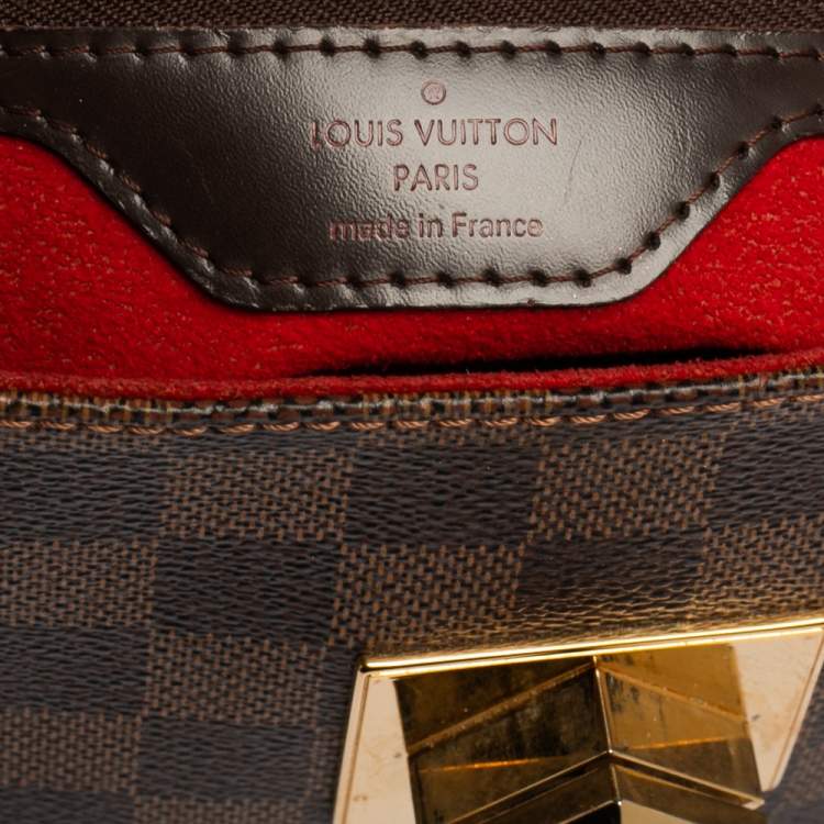 Pre Owned Louis Vuitton Damier Ebene Canvas Bergamo MM Bag