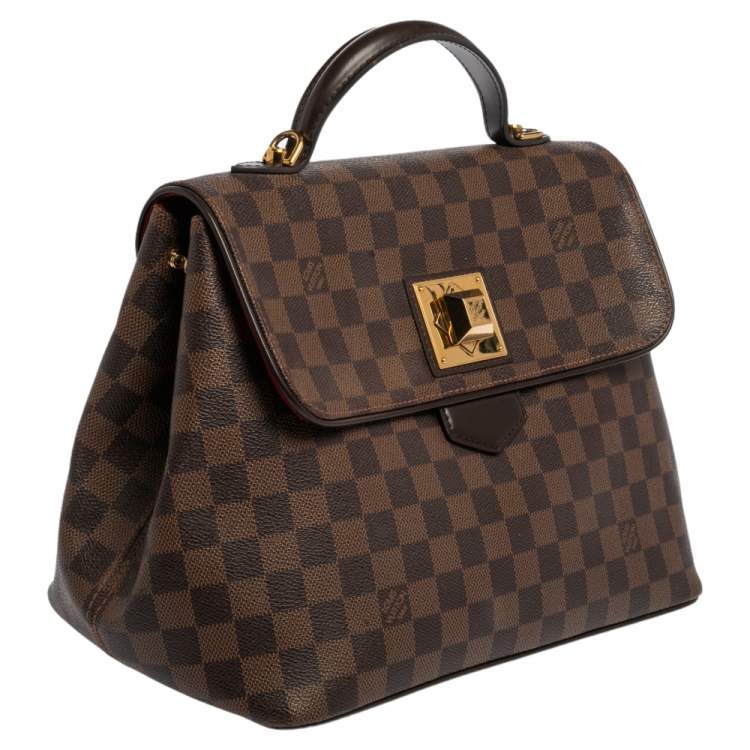 Pre Owned Louis Vuitton Damier Ebene Canvas Bergamo MM Bag
