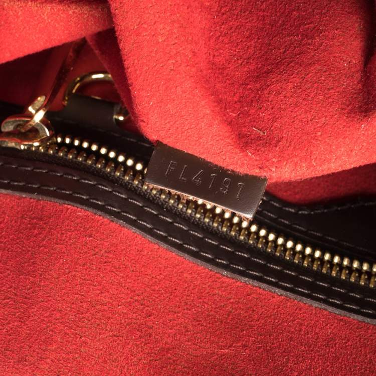 Pre Owned Louis Vuitton Damier Ebene Canvas Bergamo GM Bag
