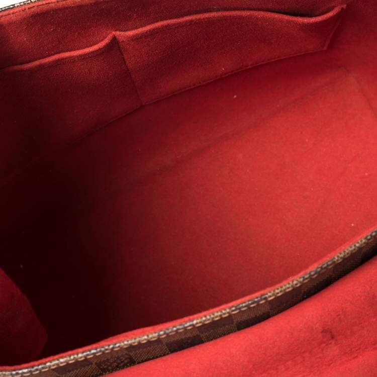 Pre Owned Louis Vuitton Damier Ebene Canvas Bergamo GM Bag