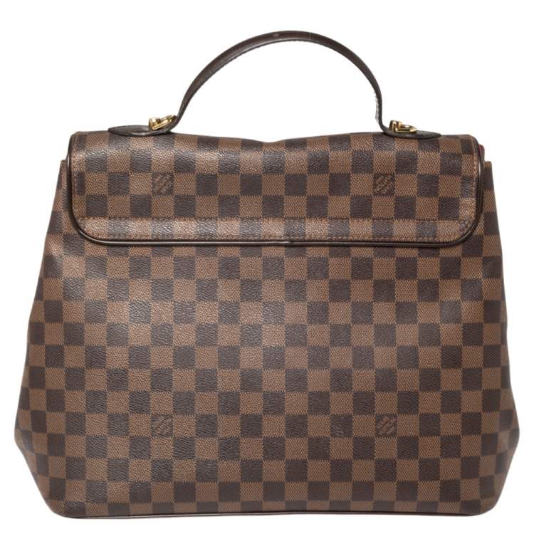 Pre Owned Louis Vuitton Damier Ebene Canvas Bergamo GM Bag