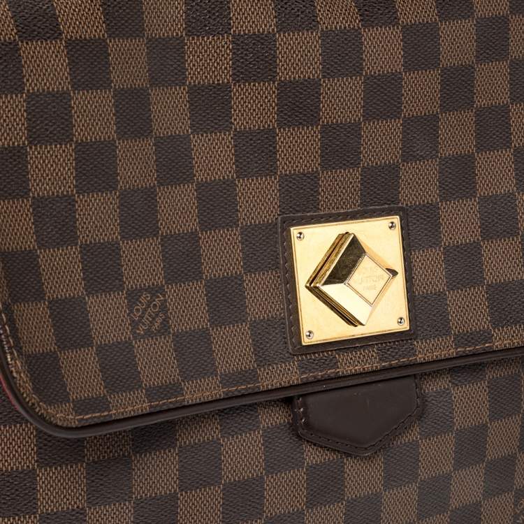 Pre Owned Louis Vuitton Damier Ebene Canvas Bergamo GM Bag