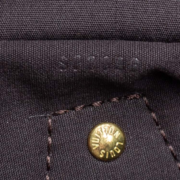 Pre Owned Louis Vuitton Fusain Monogram Mini Lin Canvas Speedy 30 Bag