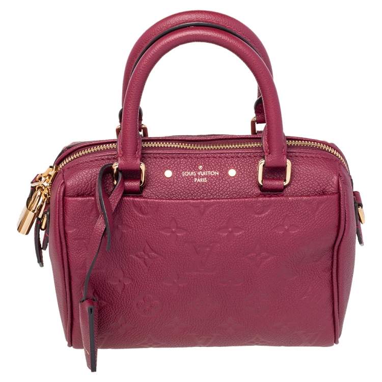Louis Vuitton Monogram Empreinte Speedy Bandouliere 20 w/ Strap - Pink  Handle Bags, Handbags - LOU634511