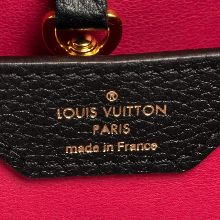 مملوكة مسبقً�ا Louis Vuitton Black Taurillon Leather Capucines MM Bag