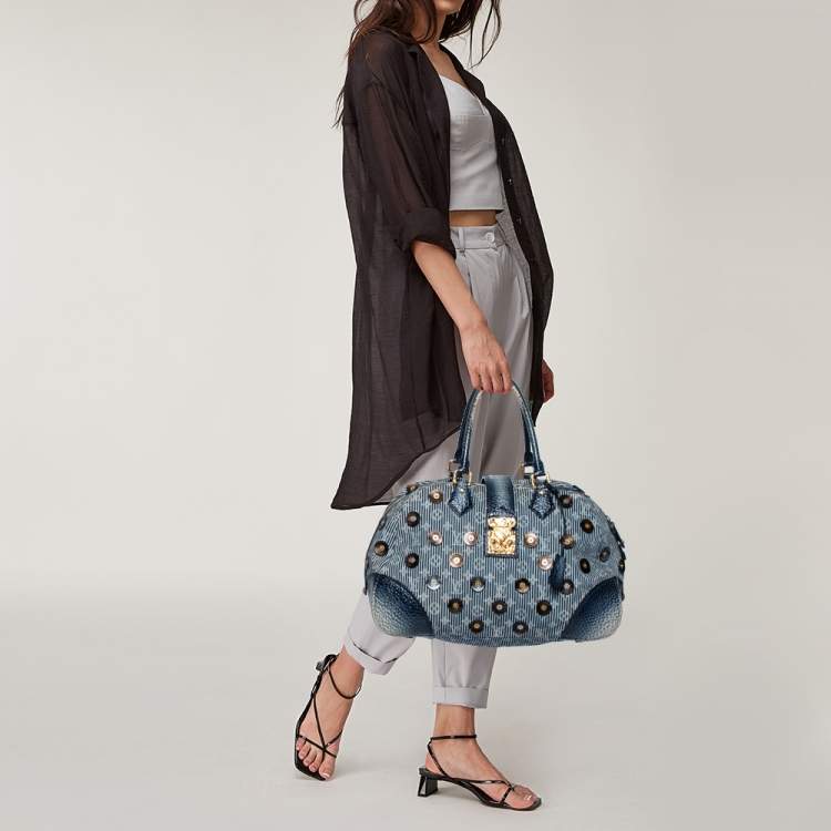 Louis Vuitton, Bags, Sold Lv Polka Dot Collection Denim Purse Bag