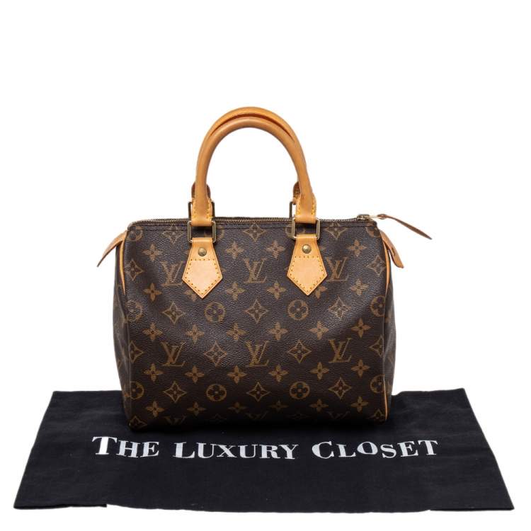 Pre Owned Louis Vuitton Monogram Canvas Speedy 25 Bag
