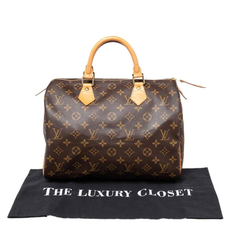 Pre Owned Louis Vuitton Monogram Canvas Speedy 30 Bag