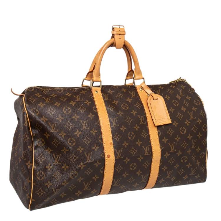 Pre Owned Louis Vuitton Monogram Canvas Keepall 50 Bag