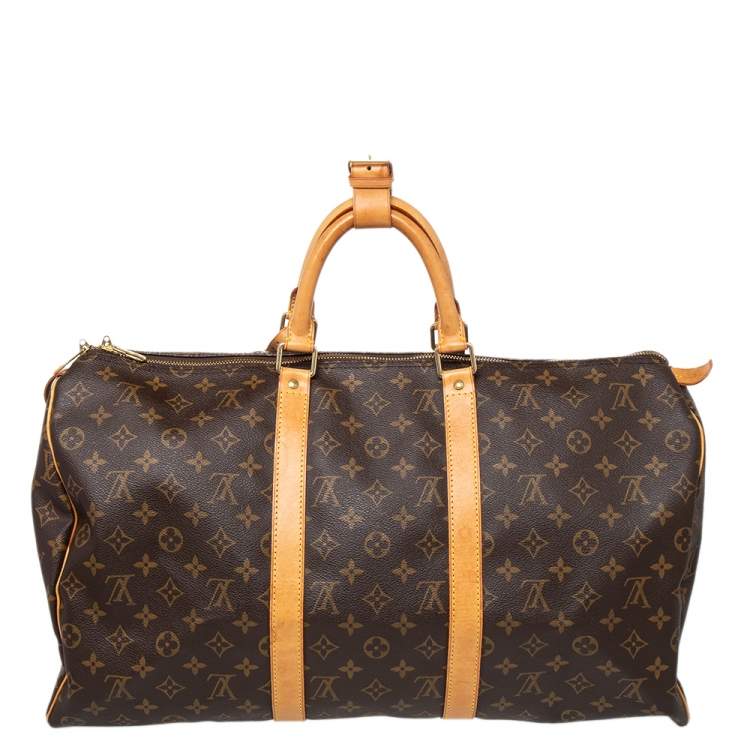 Pre Owned Louis Vuitton Monogram Canvas Keepall 50 Bag