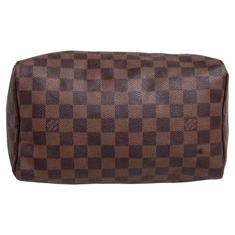Pre Owned Louis Vuitton Damier Ebene Canvas Speedy 25 Bag