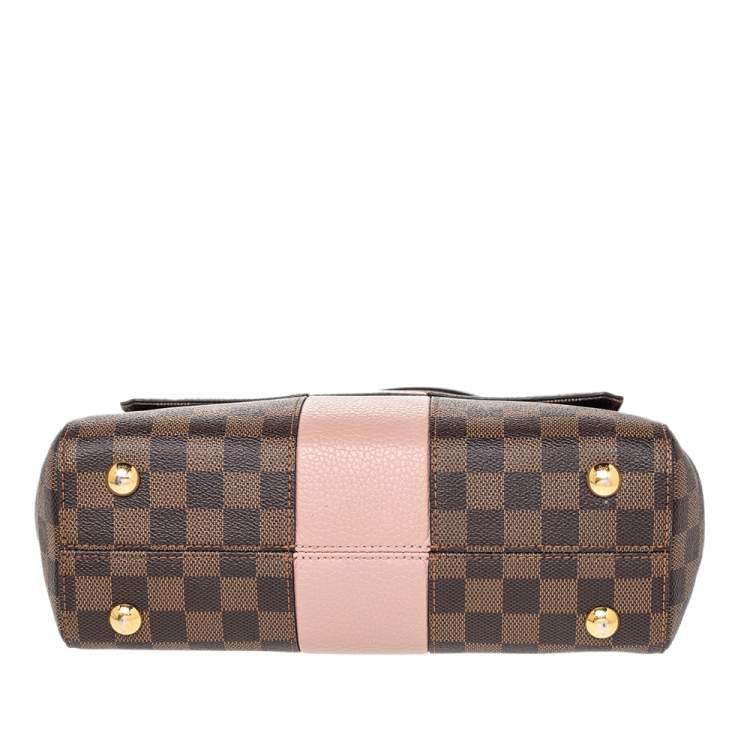 Pre Owned Louis Vuitton Magnolia Damier Ebene Canvas And Leather Bond Street Bag