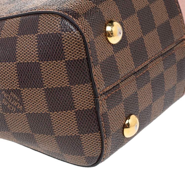 Pre Owned Louis Vuitton Magnolia Damier Ebene Canvas And Leather Bond Street Bag