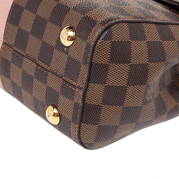 Pre Owned Louis Vuitton Magnolia Damier Ebene Canvas And Leather Bond Street Bag