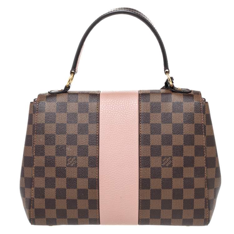Pre Owned Louis Vuitton Magnolia Damier Ebene Canvas And Leather Bond Street Bag
