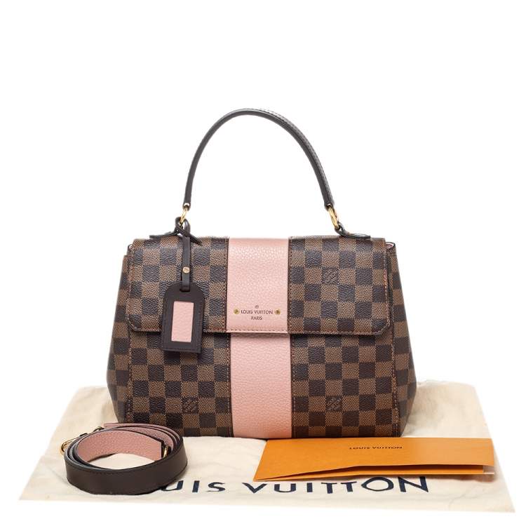 Pre Owned Louis Vuitton Magnolia Damier Ebene Canvas And Leather Bond Street Bag