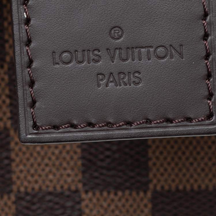 Pre Owned Louis Vuitton Magnolia Damier Ebene Canvas And Leather Bond Street Bag