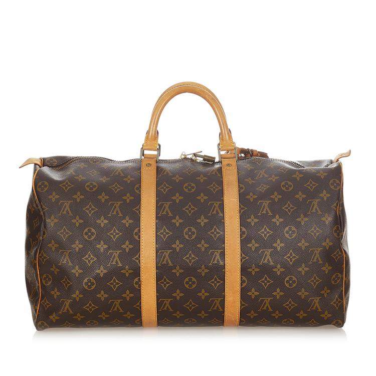 Pre Owned Louis Vuitton Monogram Canvas Keepall 50 Bag