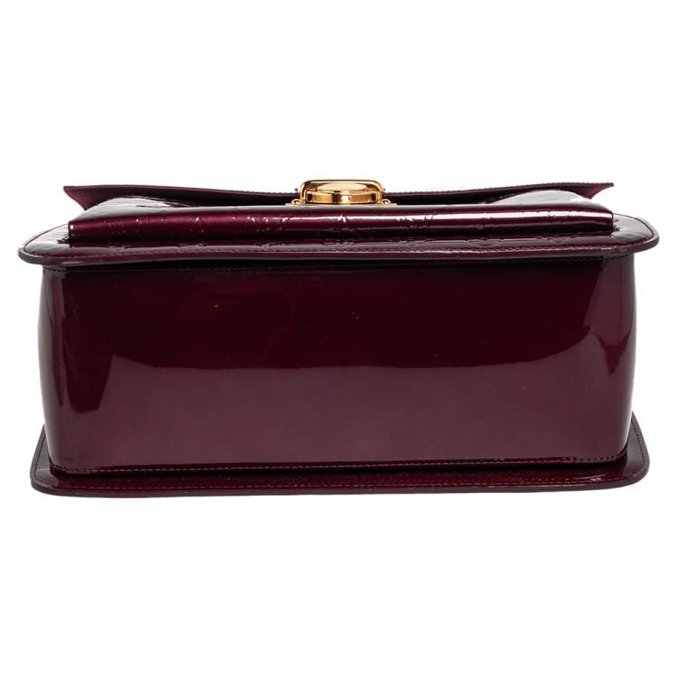 Pre Owned Louis Vuitton Rouge Fauviste Monogram Vernis Romaine Bag