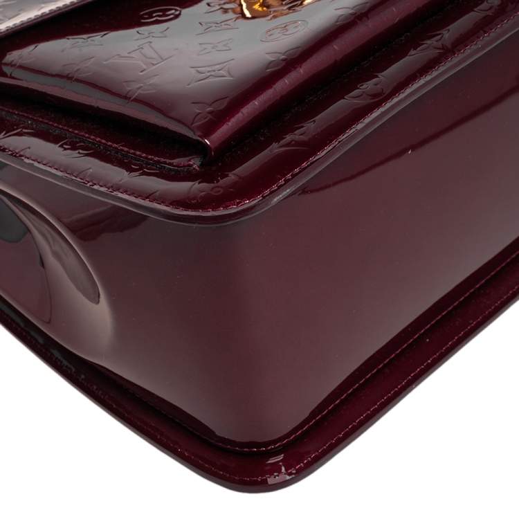 Pre Owned Louis Vuitton Rouge Fauviste Monogram Vernis Romaine Bag
