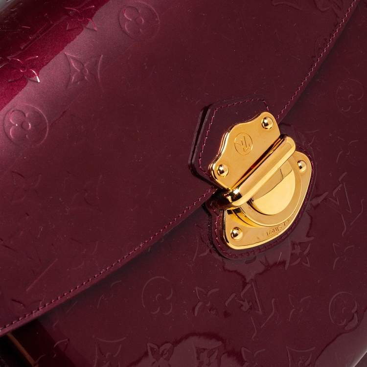 Pre Owned Louis Vuitton Rouge Fauviste Monogram Vernis Romaine Bag