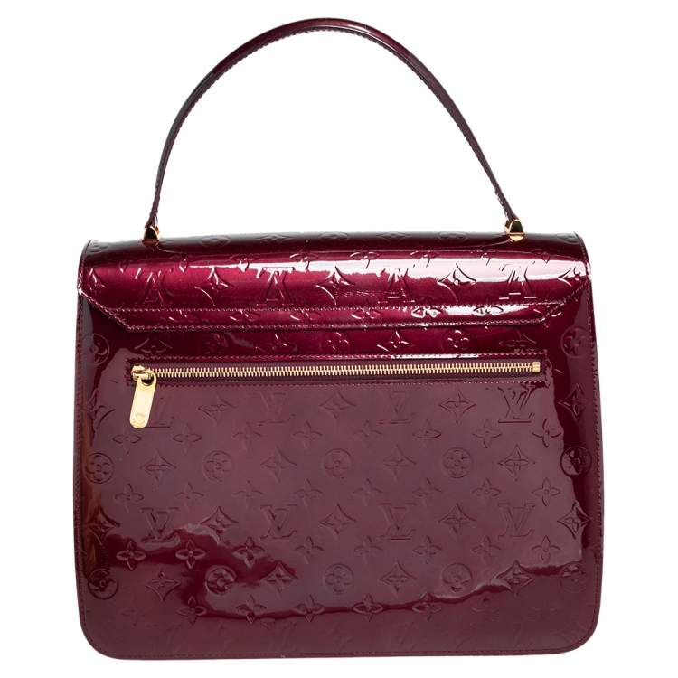 Pre Owned Louis Vuitton Rouge Fauviste Monogram Vernis Romaine Bag