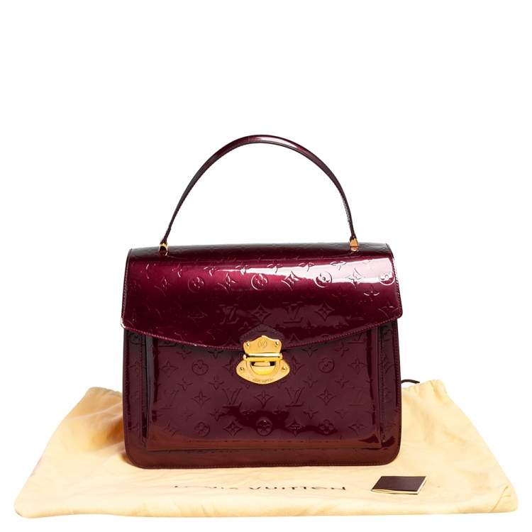 Pre Owned Louis Vuitton Rouge Fauviste Monogram Vernis Romaine Bag