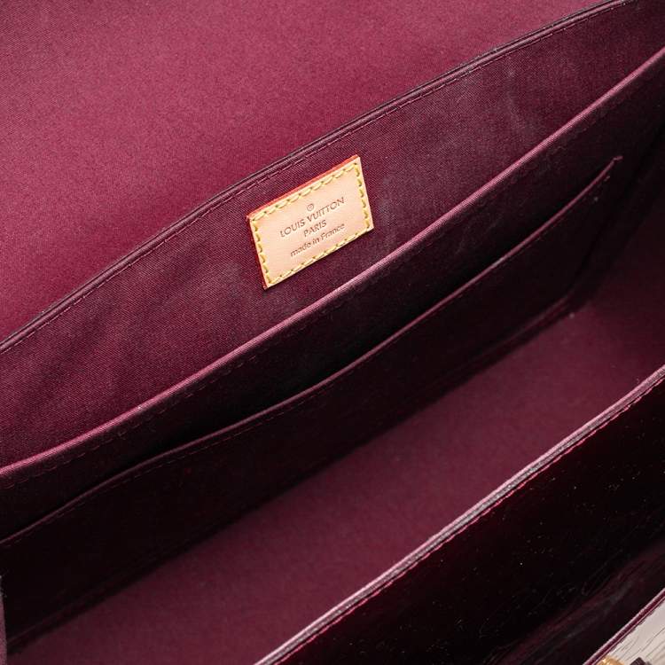 Pre Owned Louis Vuitton Rouge Fauviste Monogram Vernis Romaine Bag