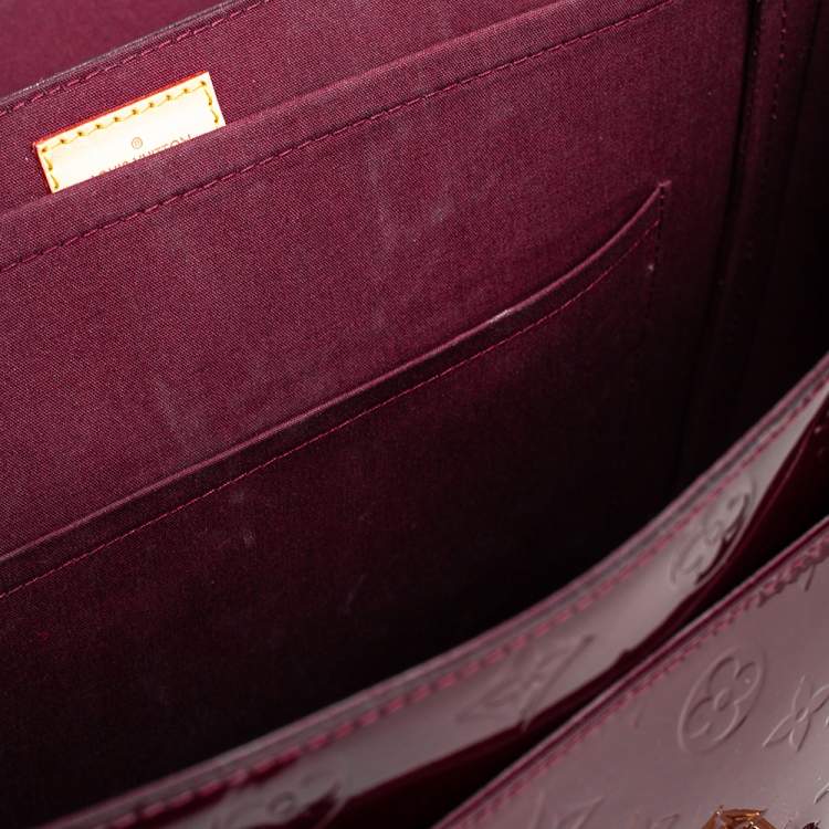 Pre Owned Louis Vuitton Rouge Fauviste Monogram Vernis Romaine Bag