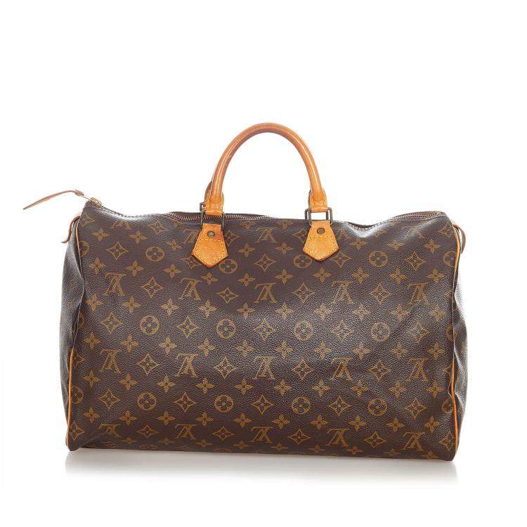 Pre Owned Louis Vuitton Monogram Canvas Speedy 40 Bag