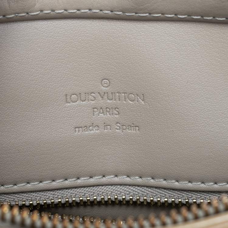 Pre Owned Louis Vuitton Beige Monogram Vernis Houston Bag