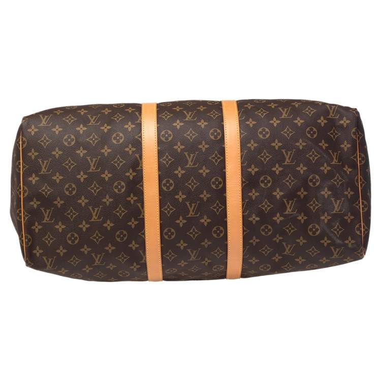 Pre Owned Louis Vuitton Monogram Canvas Keepall 55 bag