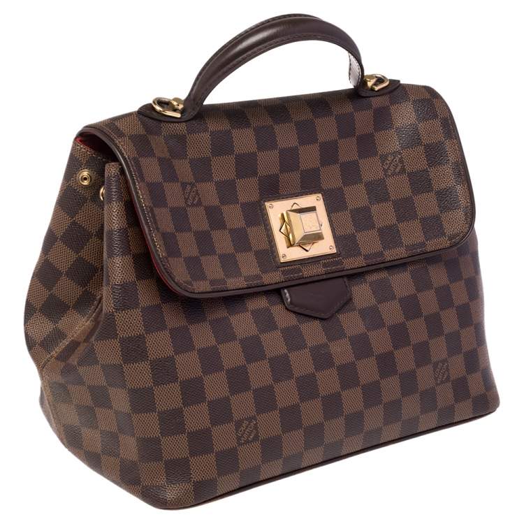 Pre Owned Louis Vuitton Damier Ebene Canvas Bergamo MM Bag