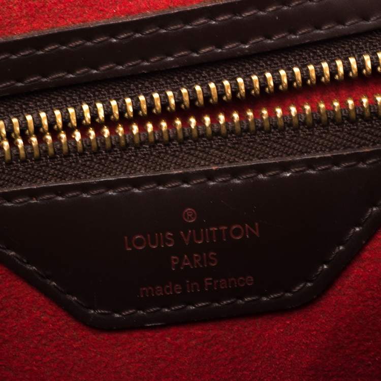 Pre Owned Louis Vuitton Damier Ebene Canvas Bergamo MM Bag