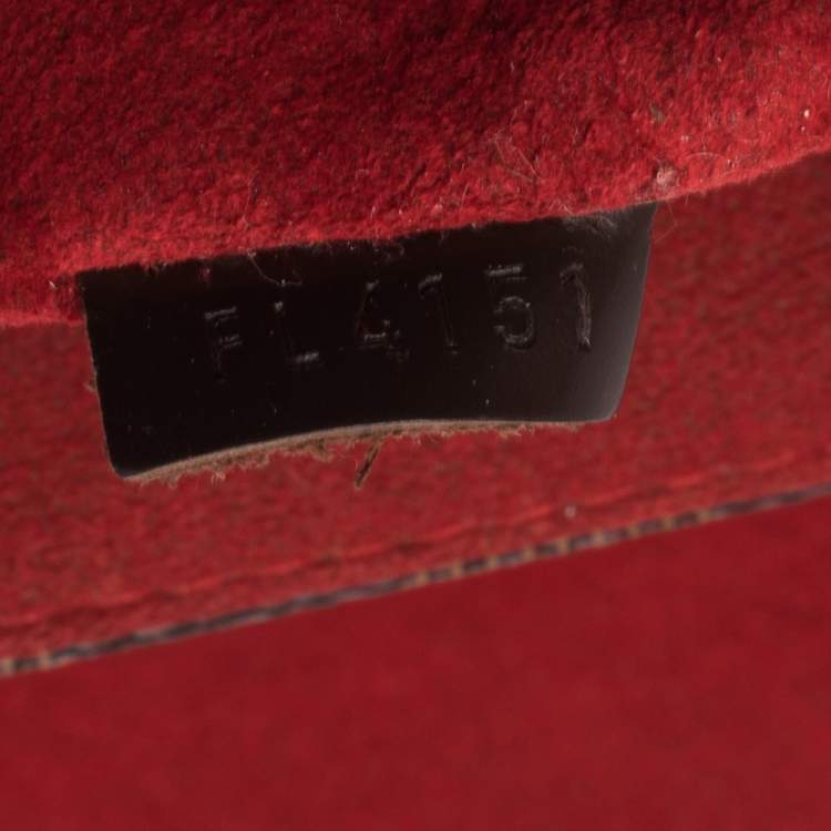 Pre Owned Louis Vuitton Damier Ebene Canvas Bergamo MM Bag