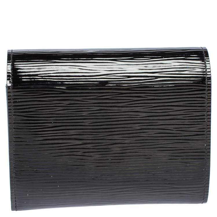 Pre Owned Louis Vuitton Black Electric Epi Leather Joey Wallet