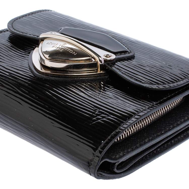 Pre Owned Louis Vuitton Black Electric Epi Leather Joey Wallet