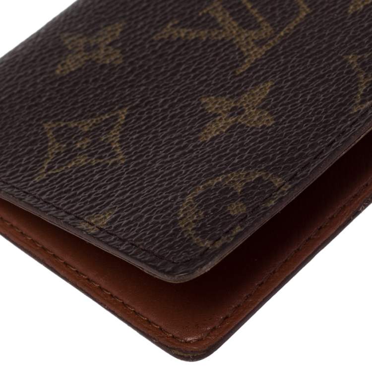 Pre Owned Louis Vuitton Monogram Canvas ID Card Holder Wallet