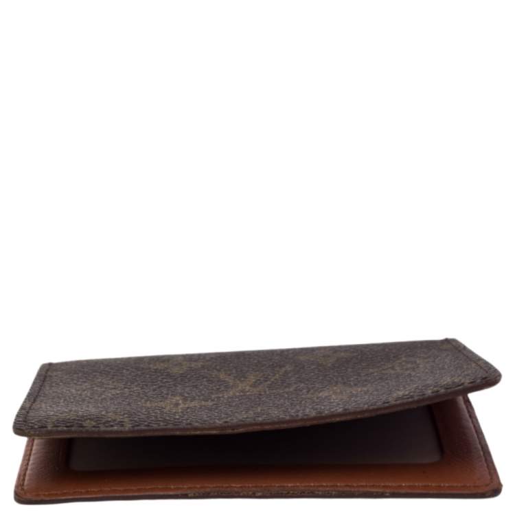 Pre Owned Louis Vuitton Monogram Canvas ID Card Holder Wallet