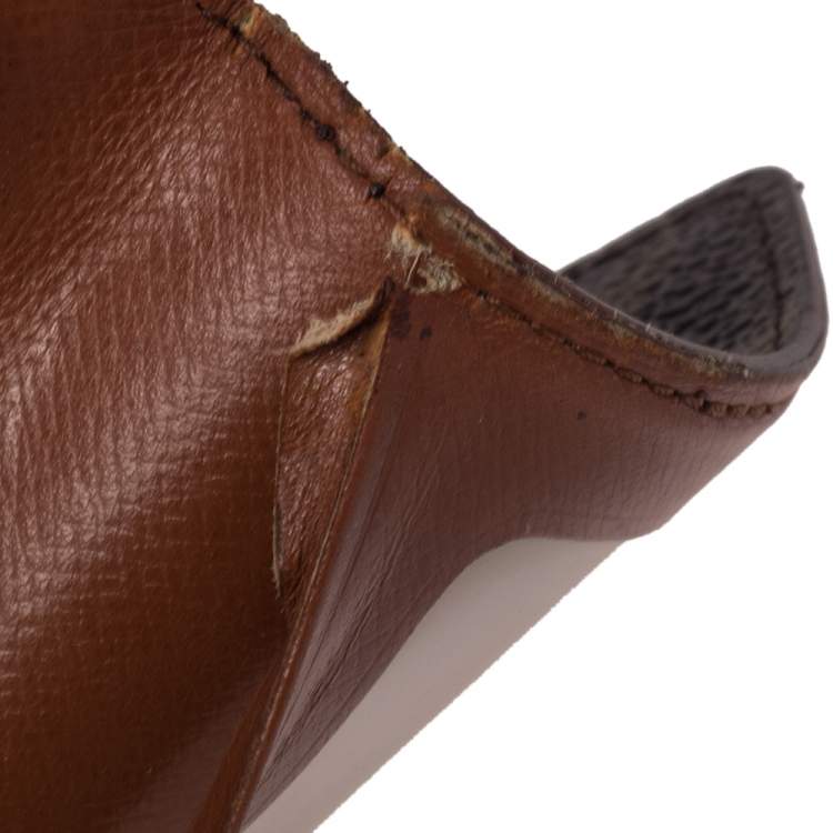 Pre Owned Louis Vuitton Monogram Canvas ID Card Holder Wallet