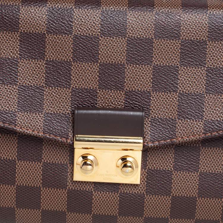 Pre Owned Louis Vuitton Damier Ebene Canvas Croisette Bag