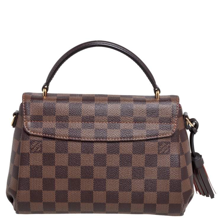 Pre Owned Louis Vuitton Damier Ebene Canvas Croisette Bag