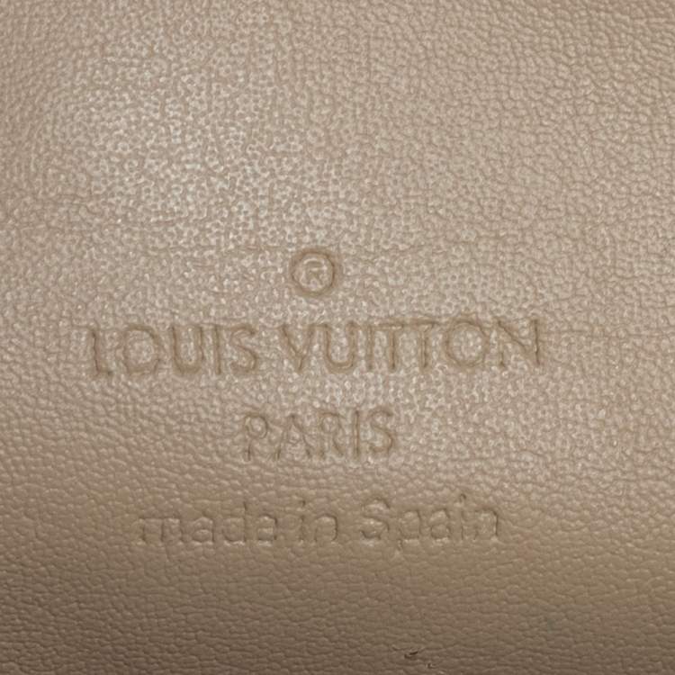 Pre Owned Louis Vuitton Lime Monogram Vernis Houston Bag