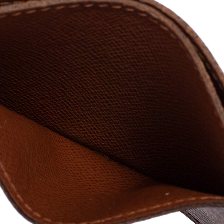 Pre Owned Louis Vuitton Armagnac Monogram Canvas Card Holder