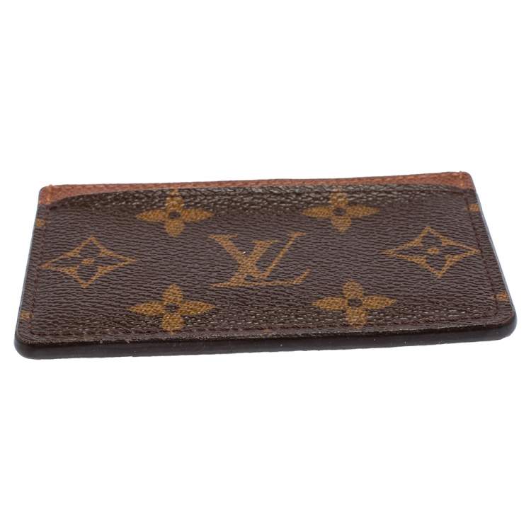 Pre Owned Louis Vuitton Armagnac Monogram Canvas Card Holder