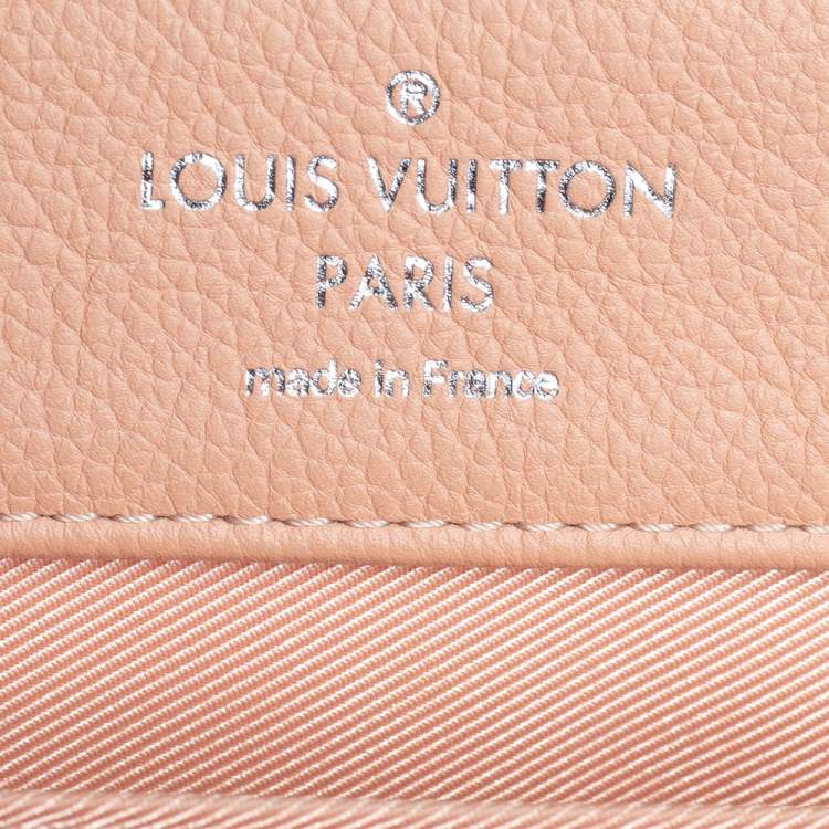 Pre Owned Louis Vuitton Grey/Beige Leather Lockme II Bag